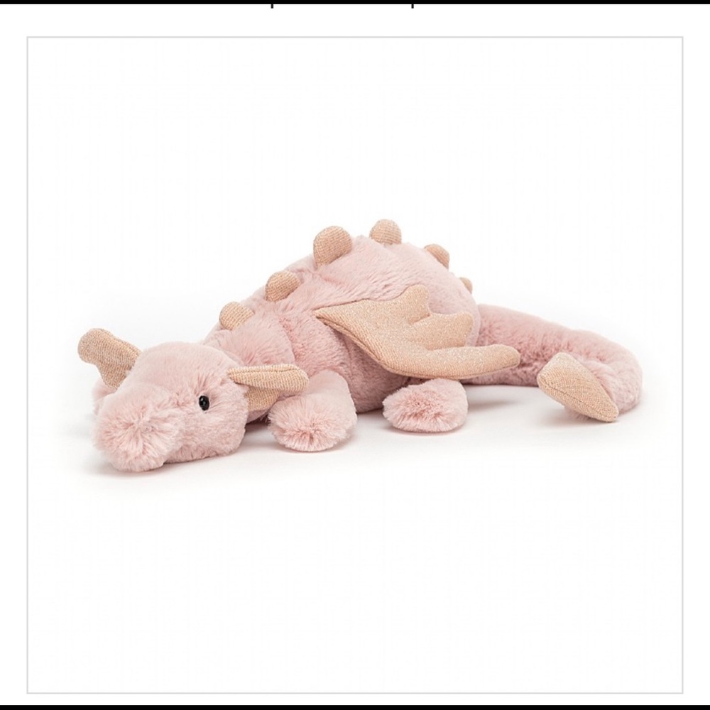 Jellycat Rose Dragon little NWT